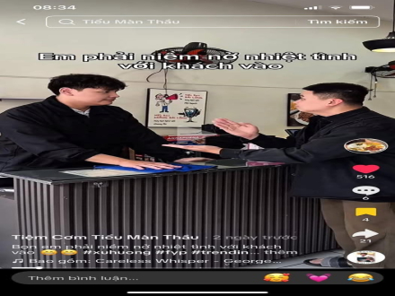 4 TUYỂN NHÂN VIÊN NƯỚNG THỊT TIỆM CƠM TIỂU MÀN THẦU TẠI HẢI PHÒNG