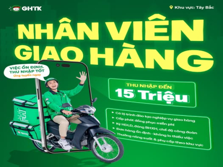 4 TUYỂN DỤNG SHIPPER LÀM VIỆC TẠI GHTK HÀ TĨNH