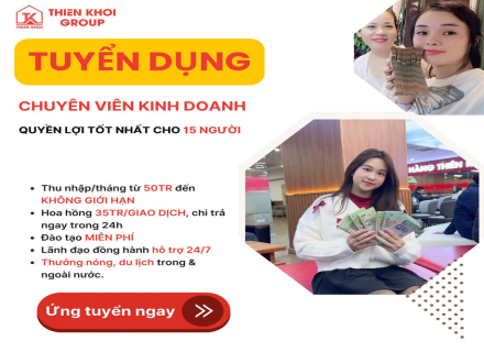 4 Nhân viên kinh doanh làm việc tại Thiên Khởi Group TPHCM